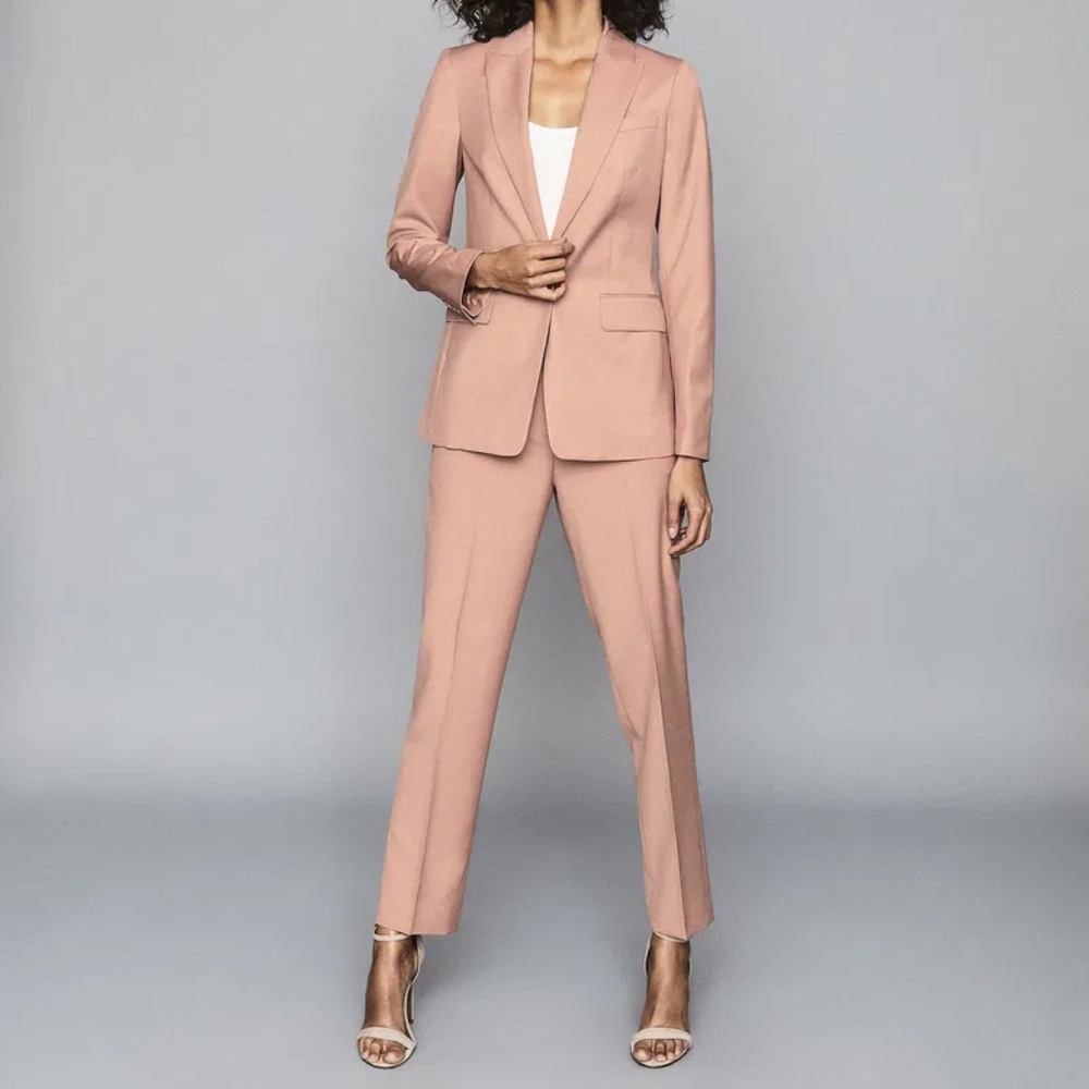 Anya Wool-Blend Straight Leg Trousers